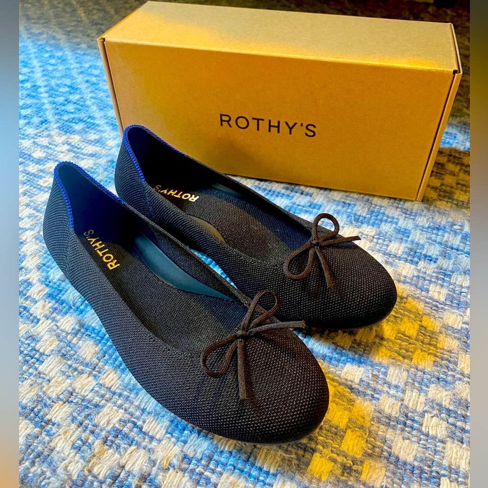 Rothy’s Black Ballet Flats Size 9